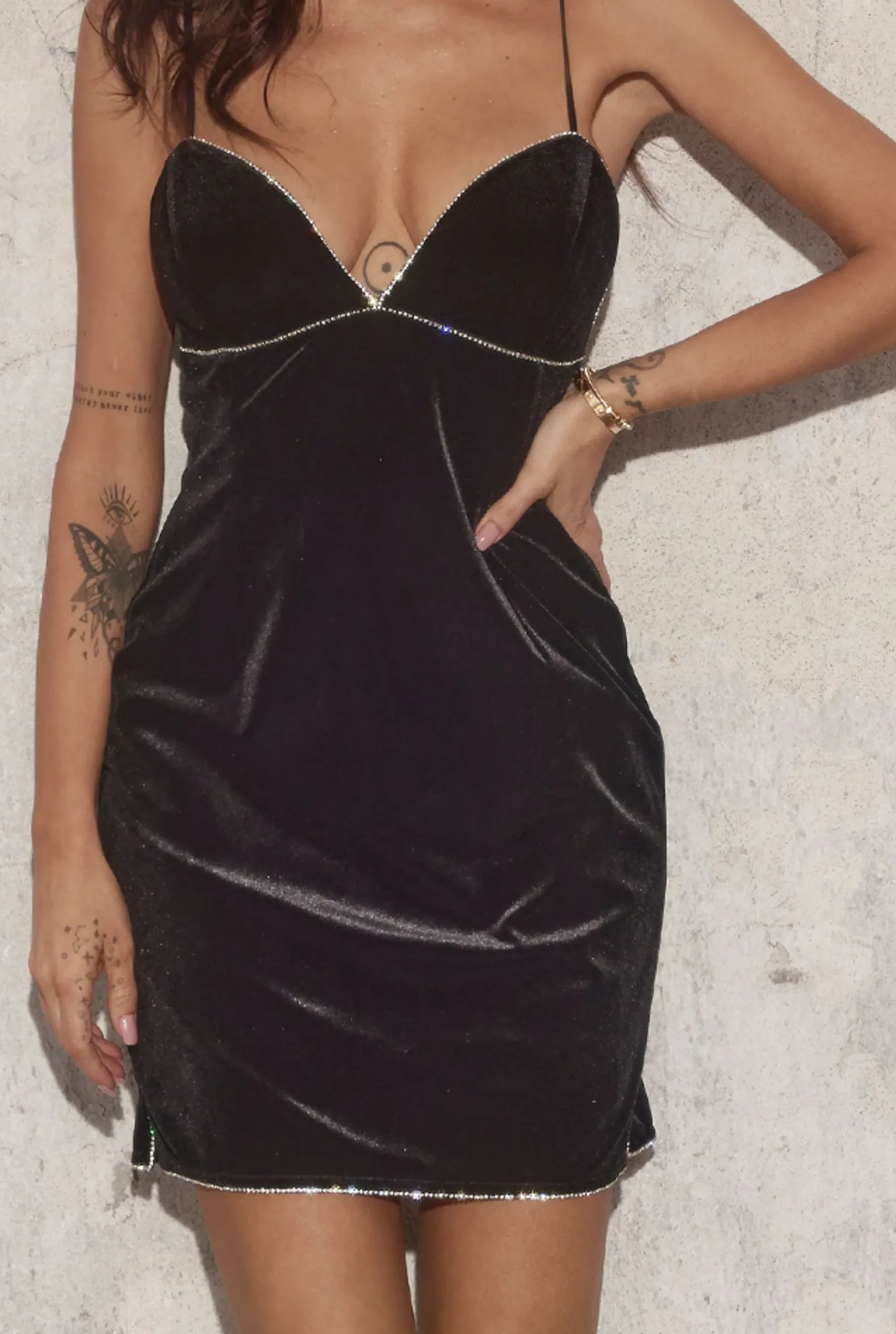 Discount Ashley - Little Black With Zircons Women Wedding