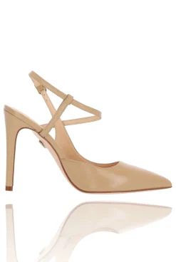 Discount Aude - Beige Natural Leather Pumps Women Shoes