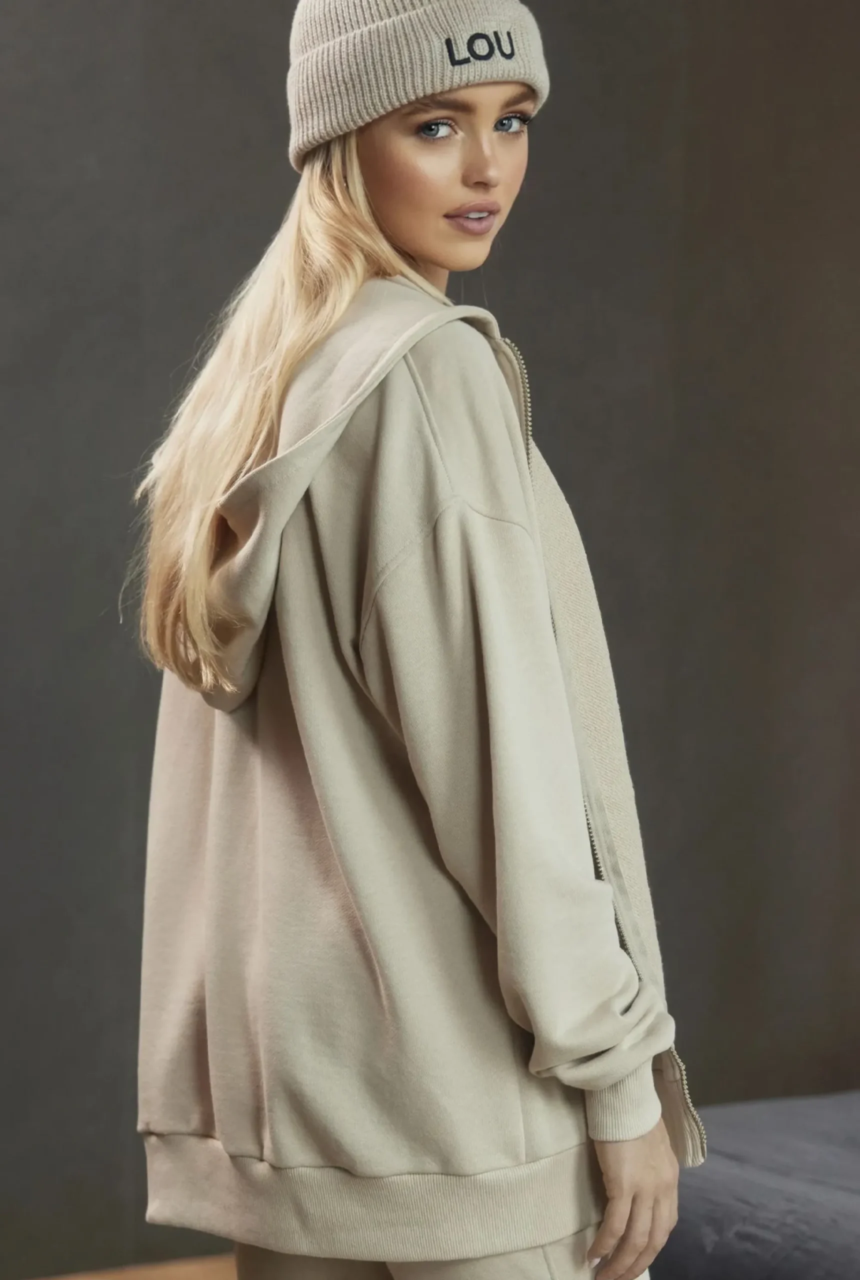 Flash Sale Boston Set - Comfortable Beige Tracksuit Set Women Tracksuits