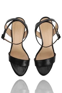 Flash Sale Brinley - Classic Black Stilettos With Matching Flower With Feathers Women Shoes