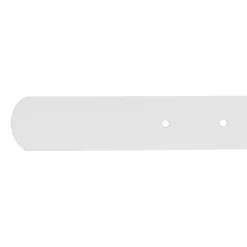New Charo Belt - Elegant White Leather Belt With Gold Buckle And Lou Logo. Women Belts