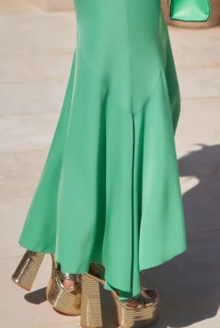Discount Dagnez - Airy Maxi Dress With Decorative Choker Women Date