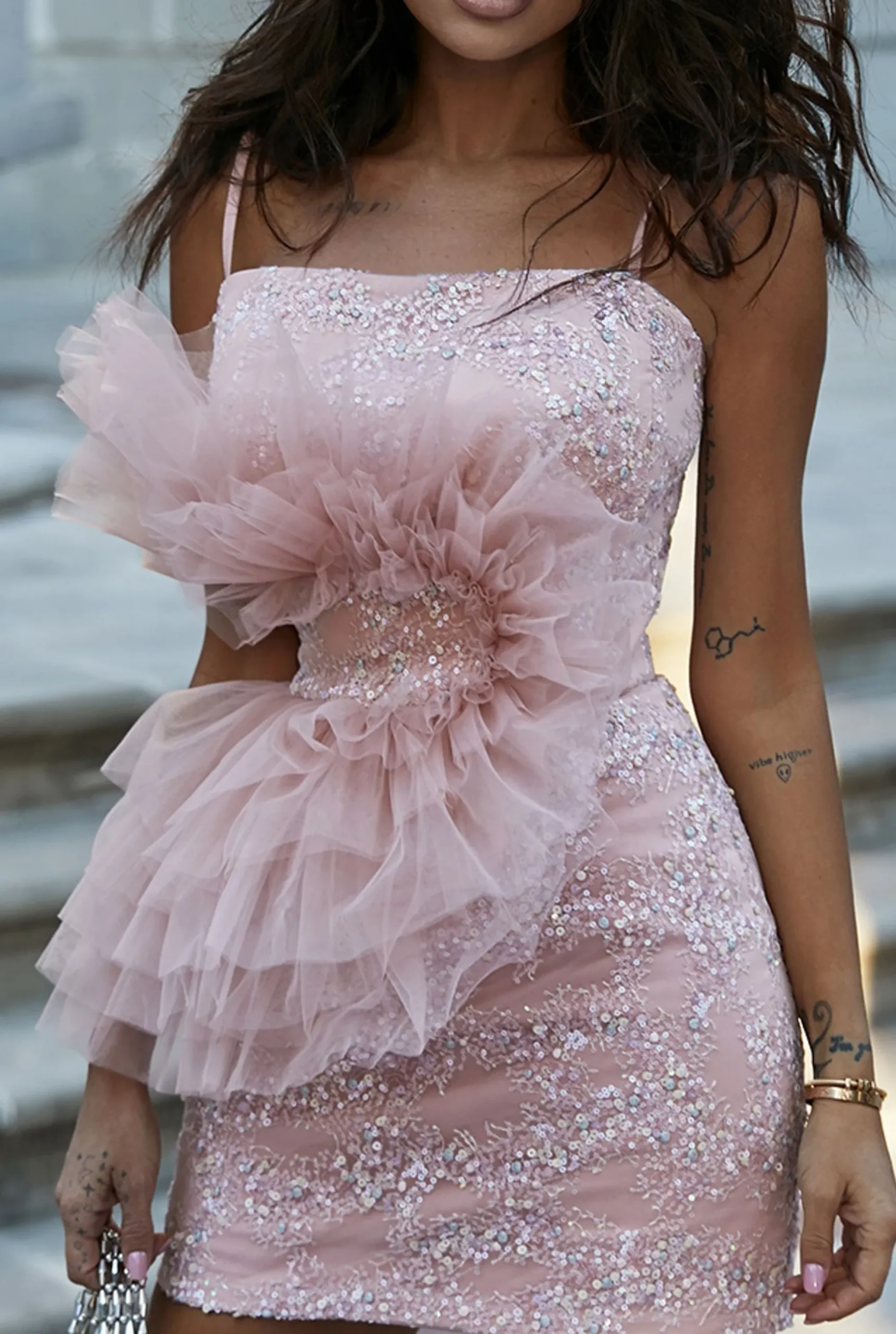 Outlet Darnell - Fashion Abstraction In A Mini Dress Women Wedding