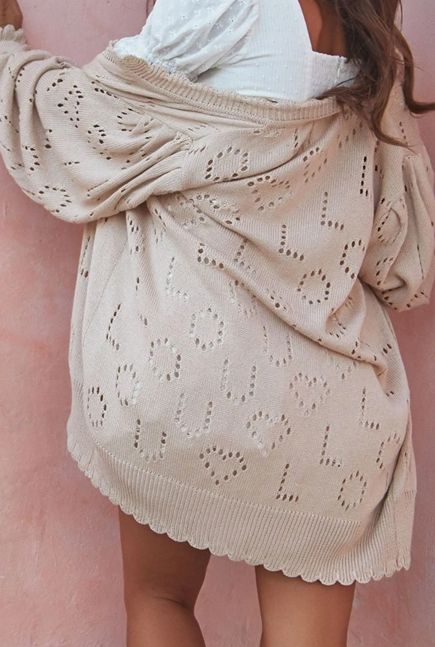 Sale Dores - Logged Loose Cut Beige Sweater Women Sweaters