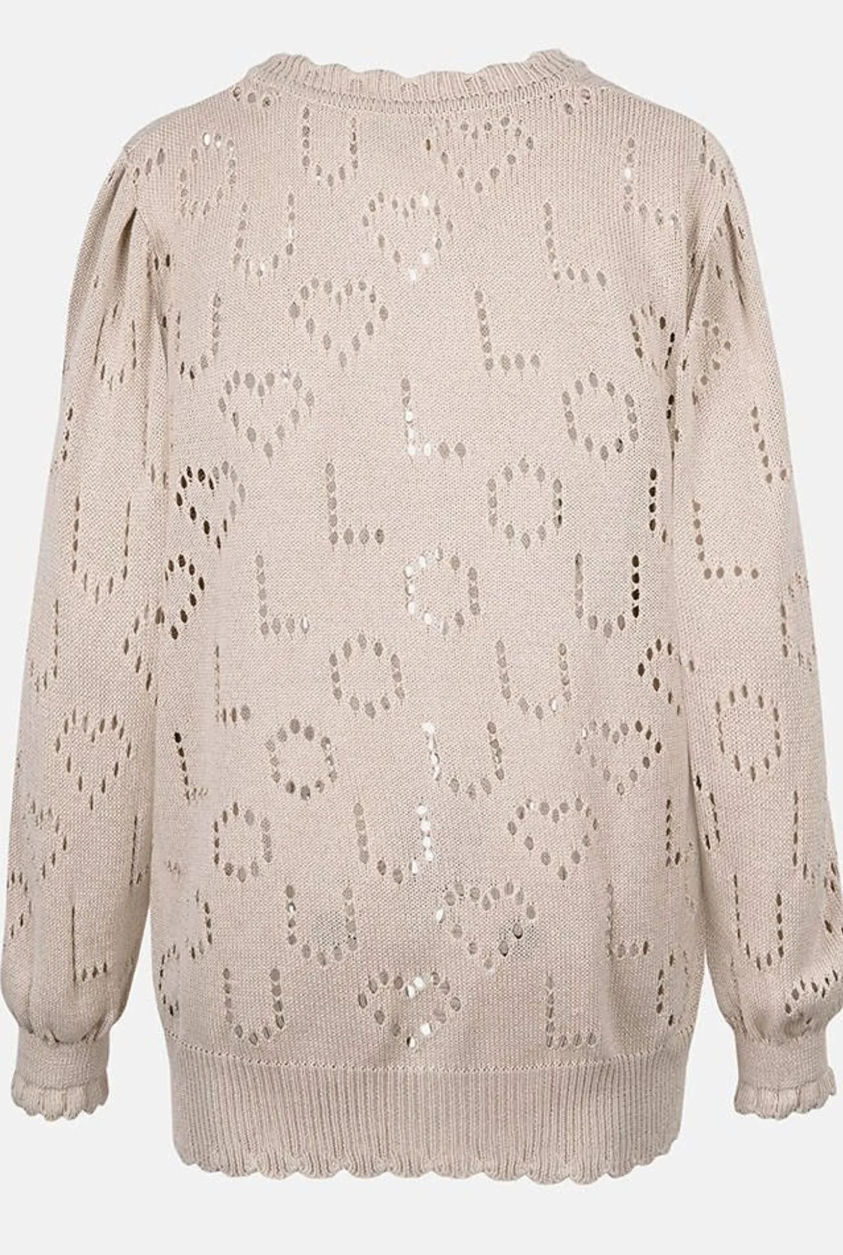 Sale Dores - Logged Loose Cut Beige Sweater Women Sweaters