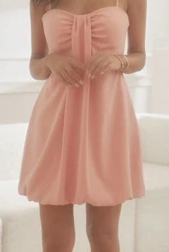 Fashion Duygun - A Tiny Mini In Salmon Pigment Women Date