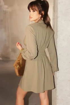 Store Eliana - Olive Shirt Style Dress Women Every Day