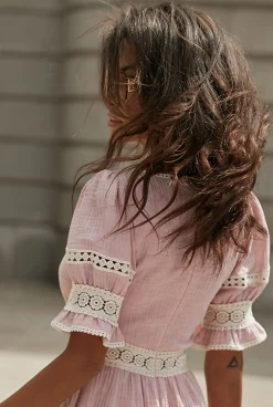 Cheap Gerda - Boho Chick Dress With Cream Lace Women Every Day