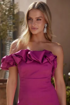 Online Glenn - Mini Dress With Ruffles Women Wedding