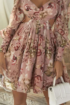 Flash Sale Halla - A Subtle Dress With A Botanical Print Women Wedding