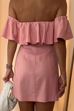 Hot Isidora - Exclusive Mini Dress In A Shade Of Powder Pink Women Every Day