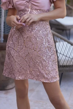 Shop Jordi - Sequin Dress With Carmen Neckline Women Wedding
