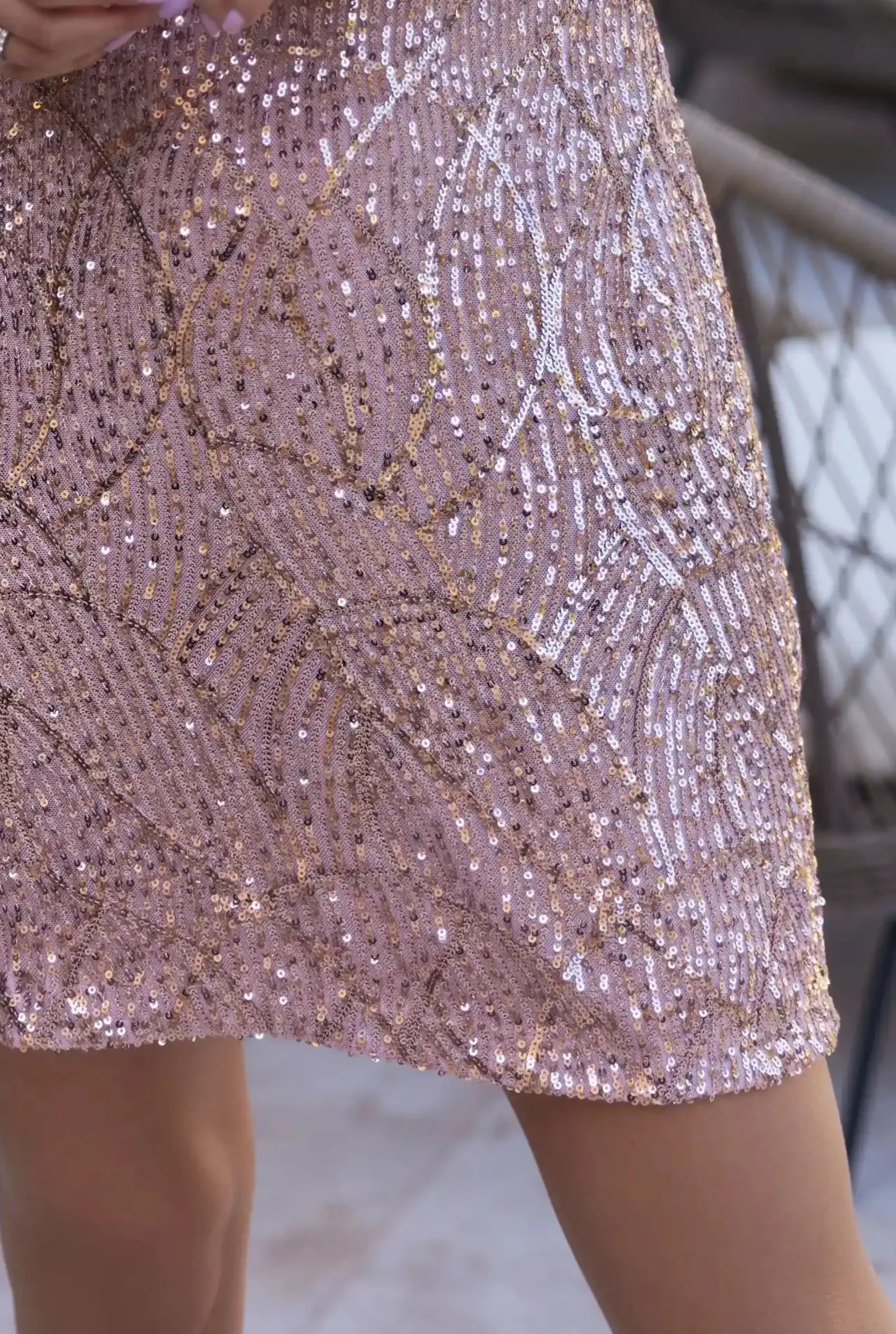 Shop Jordi - Sequin Dress With Carmen Neckline Women Wedding