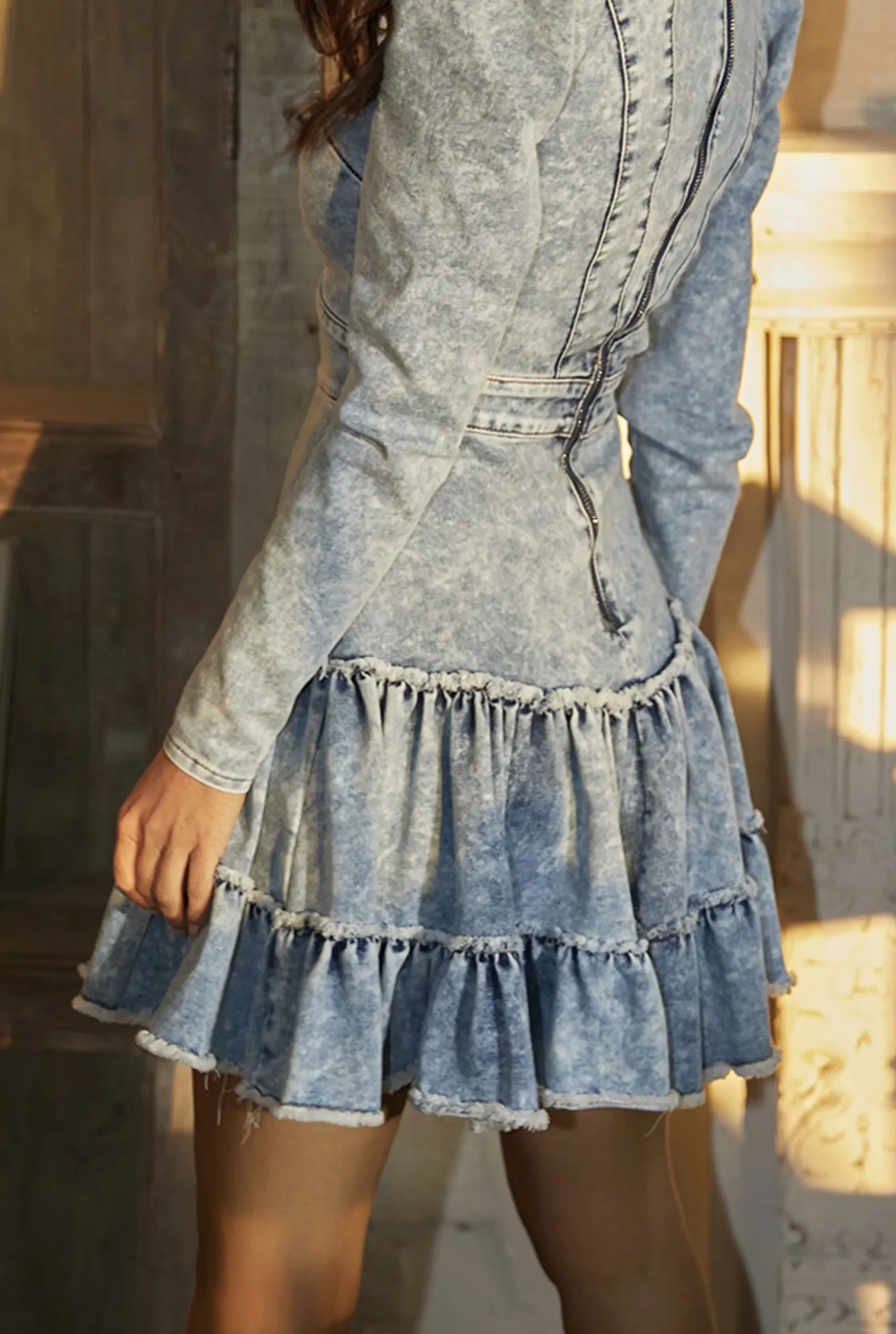 Outlet Kalina - Casual Mini In Blue Denim Women Every Day