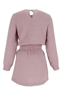 Outlet Kama - Pink Tracksuit Set With Mini Skirt And Embroideries Women Every Day