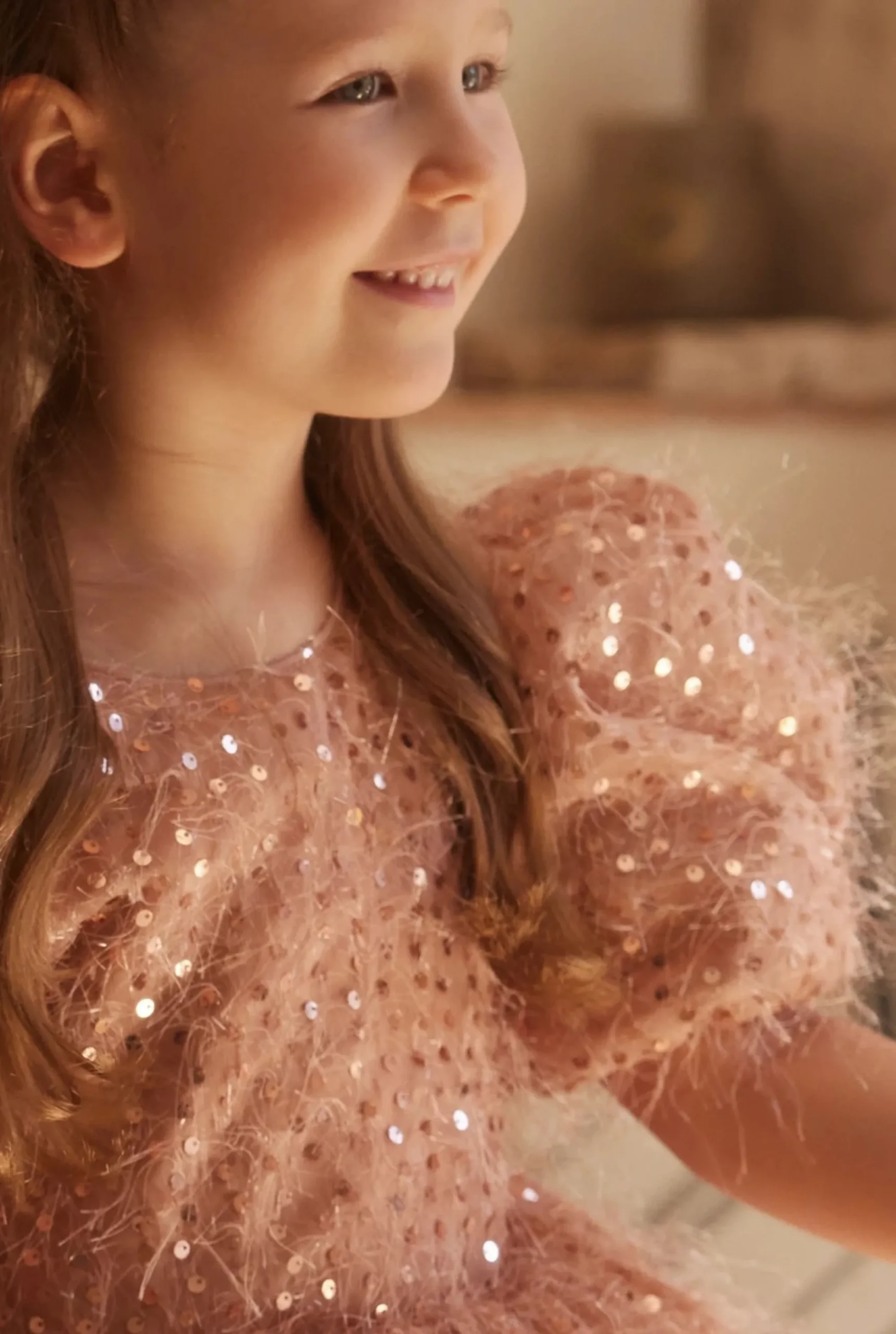New Kimi - Children'S Mini Dress With Buffs And Embellished Bow Women Kids