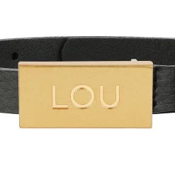 Cheap Lita Belt - Elegant Black Women'S Belt With Gold Lou Buckle Women Belts