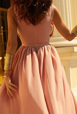 Shop Luna - Dress In The Color Of Dirty Pink With Glitter Women Wedding
