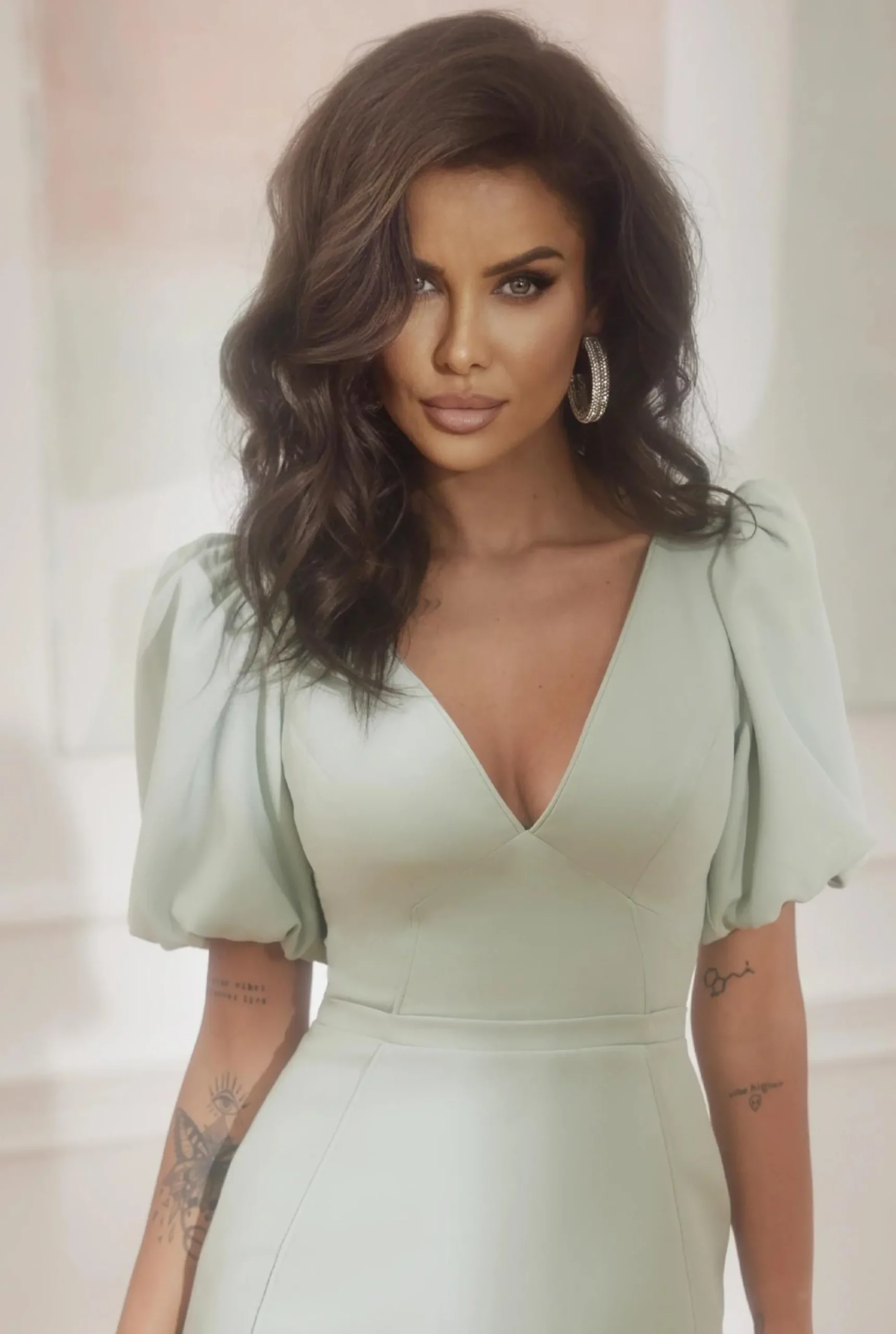 Flash Sale Marion - Elegant Mint Midi Dress Women Christening