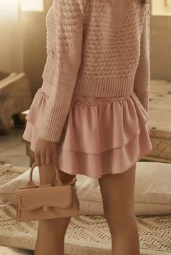 Sale Mira - Set Mini Sweater + Skirt With Ruffles Women Every Day