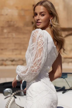 Best Roseane - Maxi Asymmetry In Broken White Women Wedding