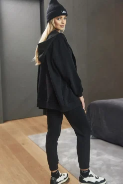 Sale Saura Black Tracksuit Set In Black Women Tracksuits