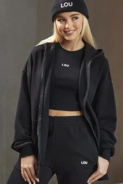 Sale Saura Black Tracksuit Set In Black Women Tracksuits
