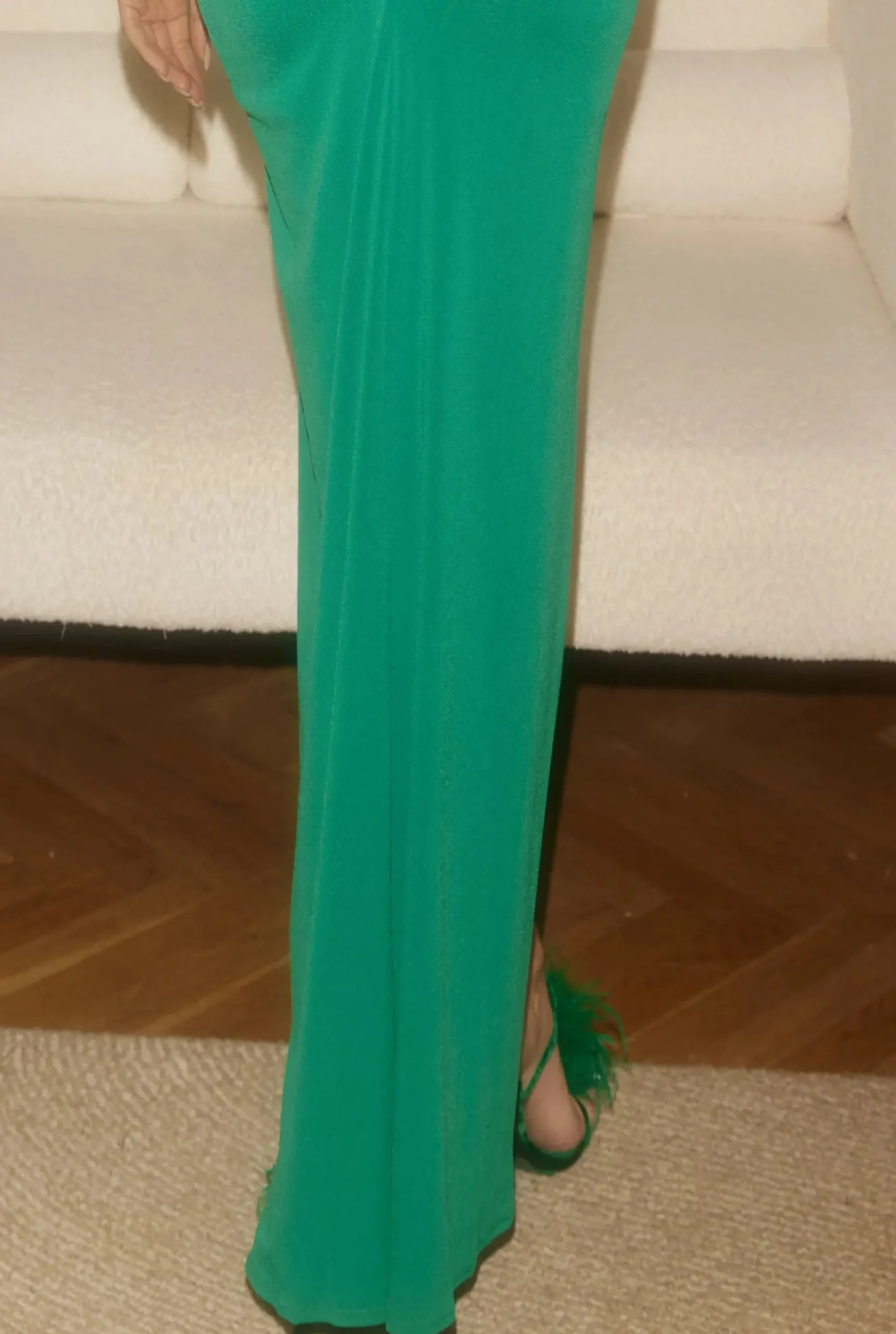 Cheap Sinem - Emerald Maxi With Draping Women Wedding