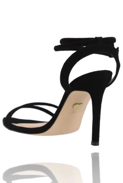 Best Soile - Black Natural Suede Goatskin Stilettos Women Shoes