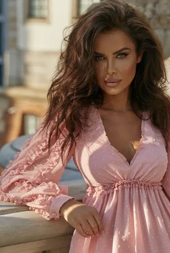 Cheap Uskaly - Mini Dress In Magical Pink Women Wedding