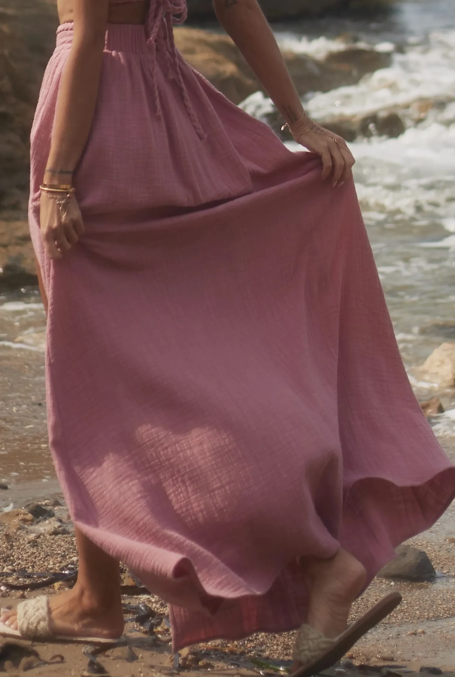 New Vernon - Asymmetrical Set In Dirty Pink Women Every Day