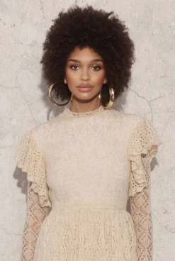 Hot Wendy - Knitted Mini In Openwork Beige Women Every Day