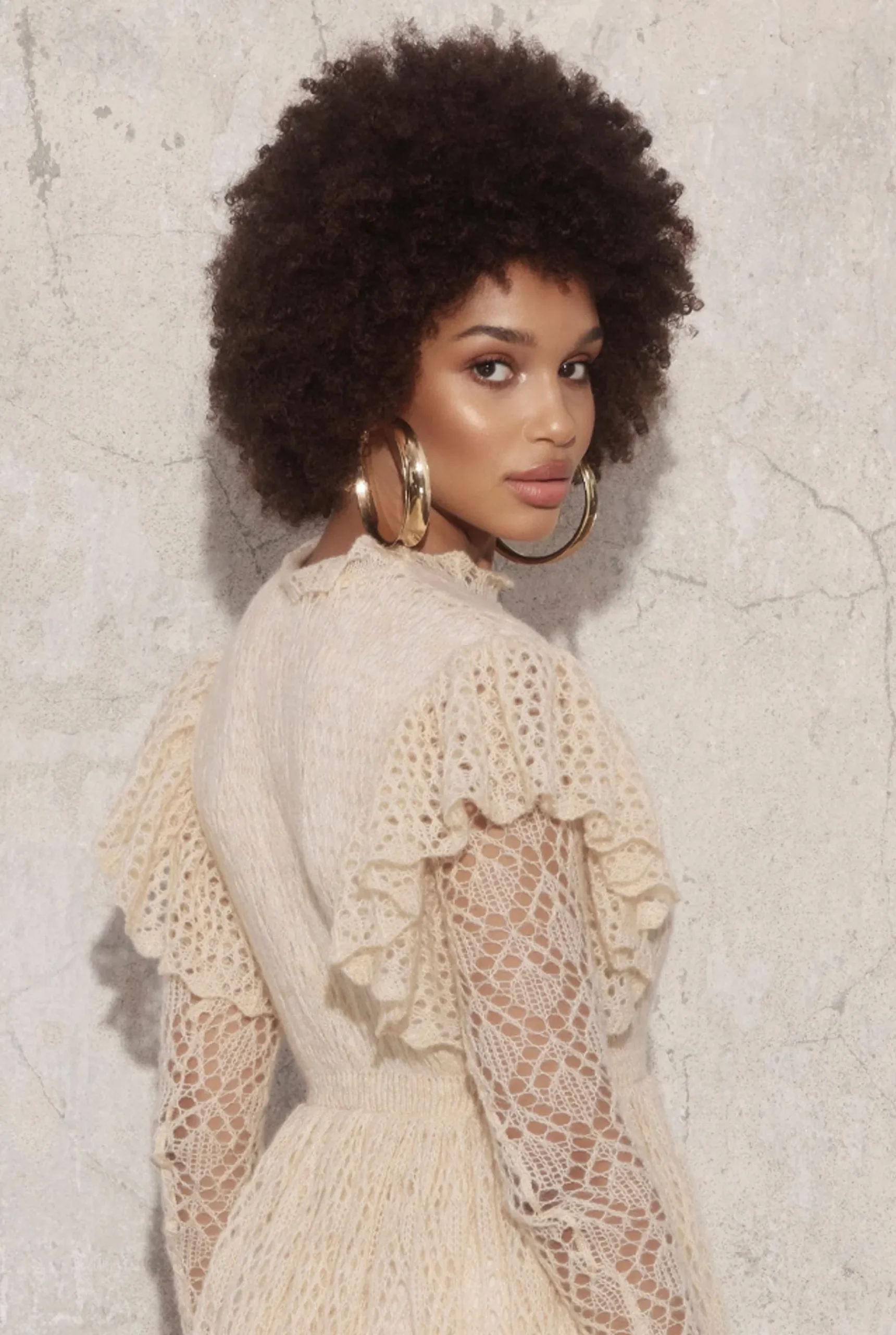 Hot Wendy - Knitted Mini In Openwork Beige Women Every Day