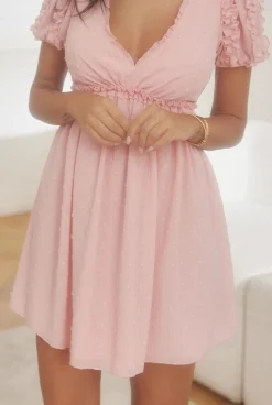 Cheap Xenia - Romantic Mini Dress In Powder Pink Women Wedding