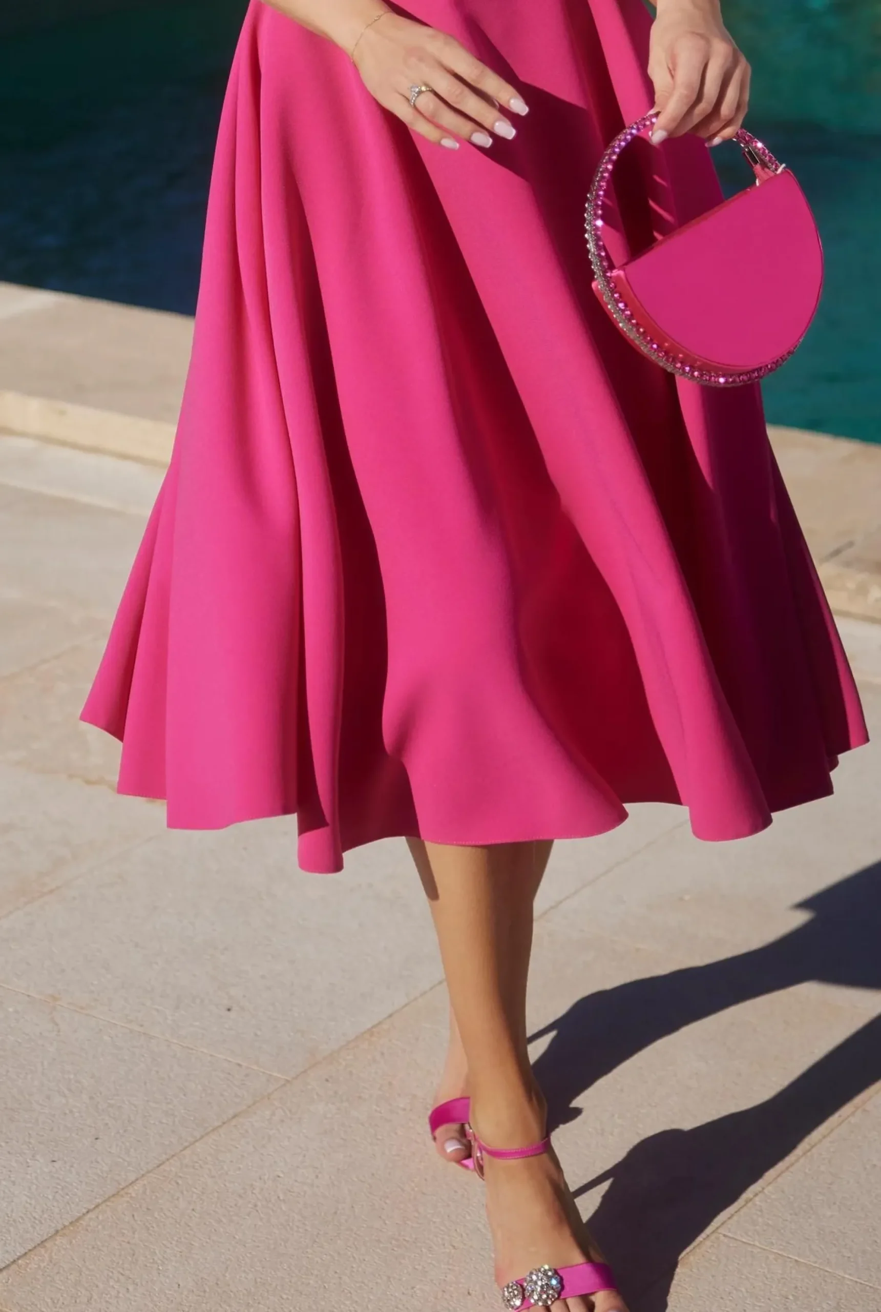 Best Sale Zachep - Midi Dress With Striking American Neckline Women Wedding