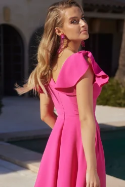 Best Sale Zachep - Midi Dress With Striking American Neckline Women Wedding