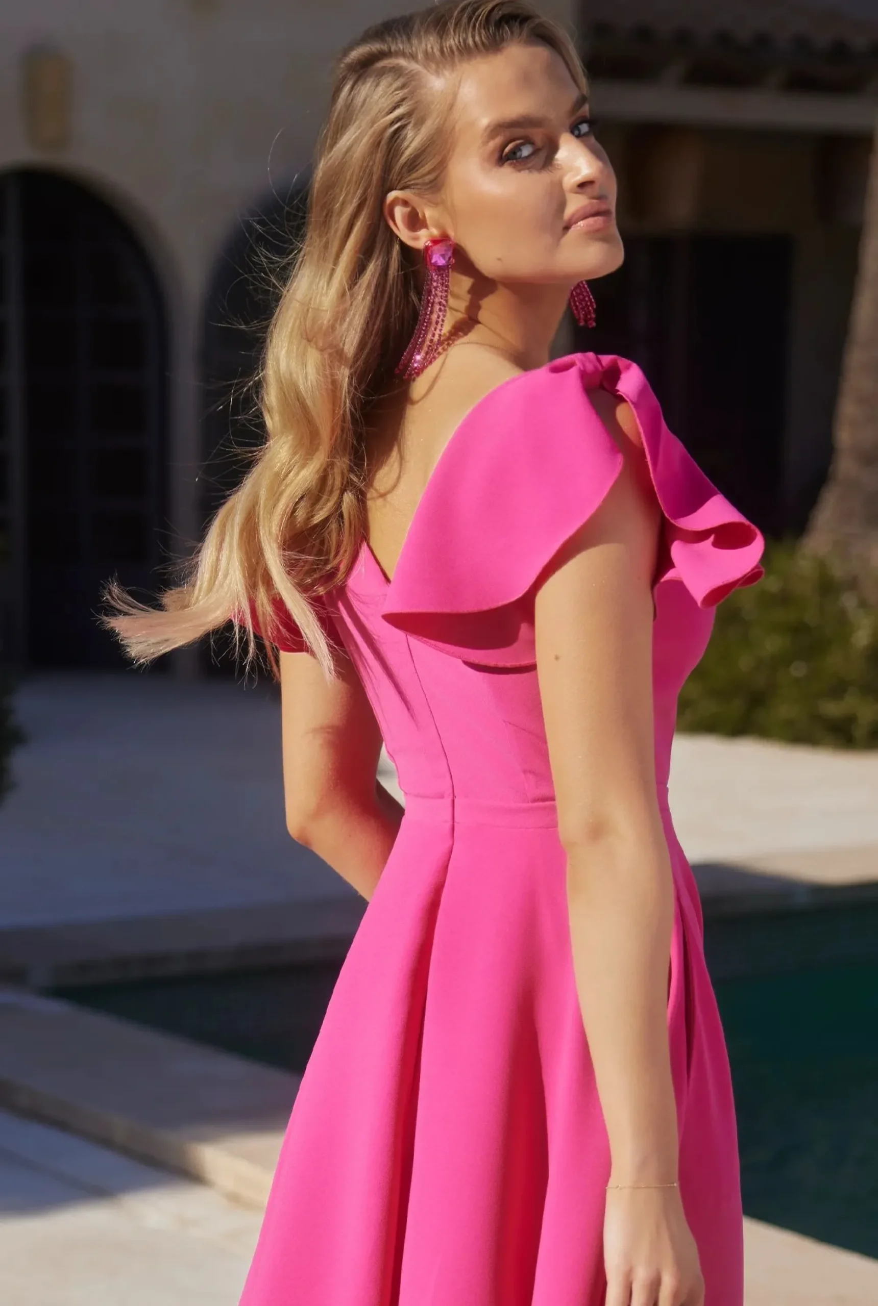 Best Sale Zachep - Midi Dress With Striking American Neckline Women Wedding